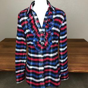 Super feminine plaid flannel shirt!